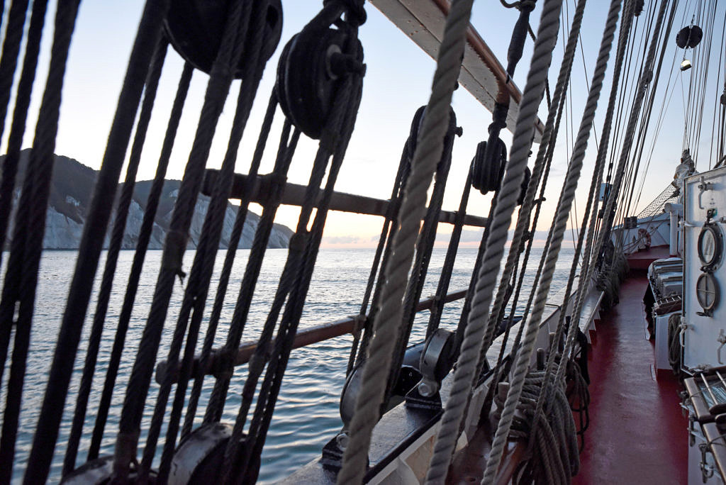 Sailing out of Kiel Fjord 